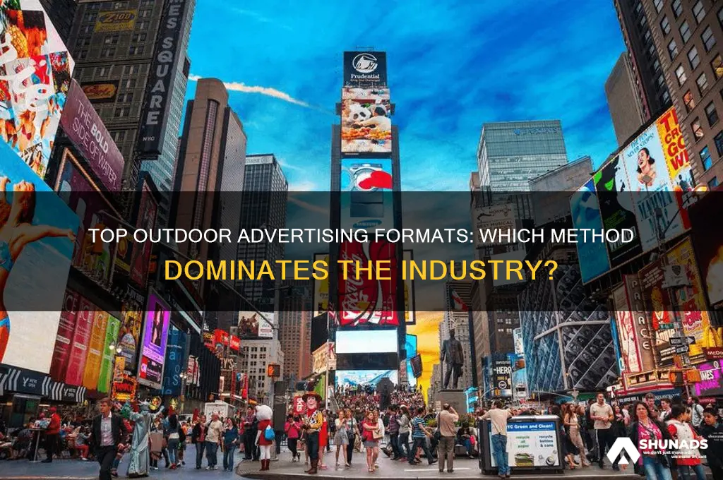 which form of outdoor advertising is the most widely used