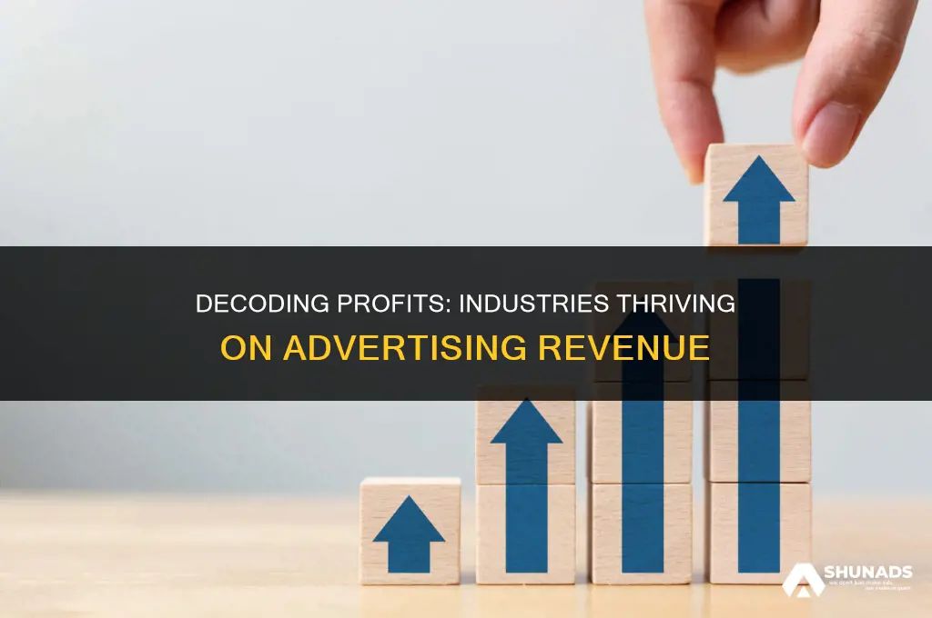 which industry makes most of its money through advertising