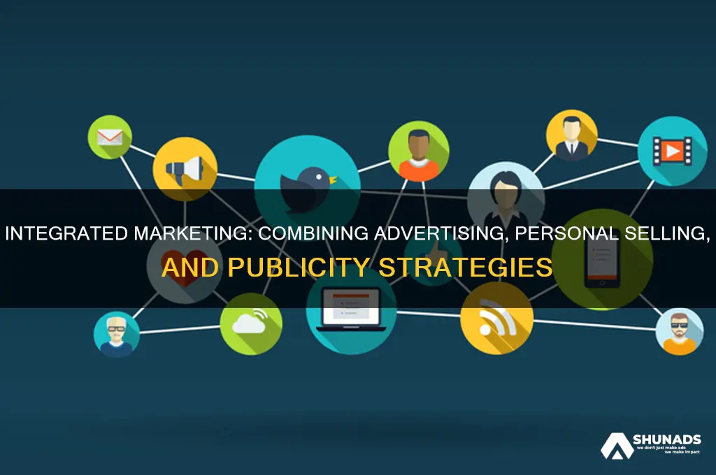which market strategy uses advertising personal selling and publicity methods