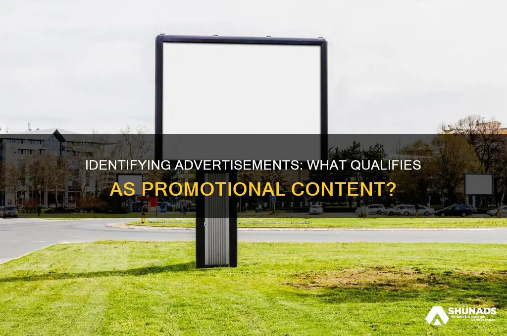 which of the following can be considered an advertisement