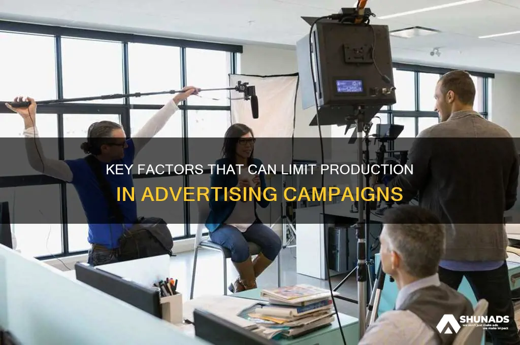 which of the following can limit production in advertising