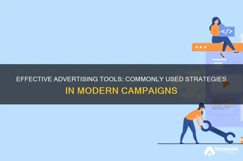 which of the following is are commonly used in advertisements
