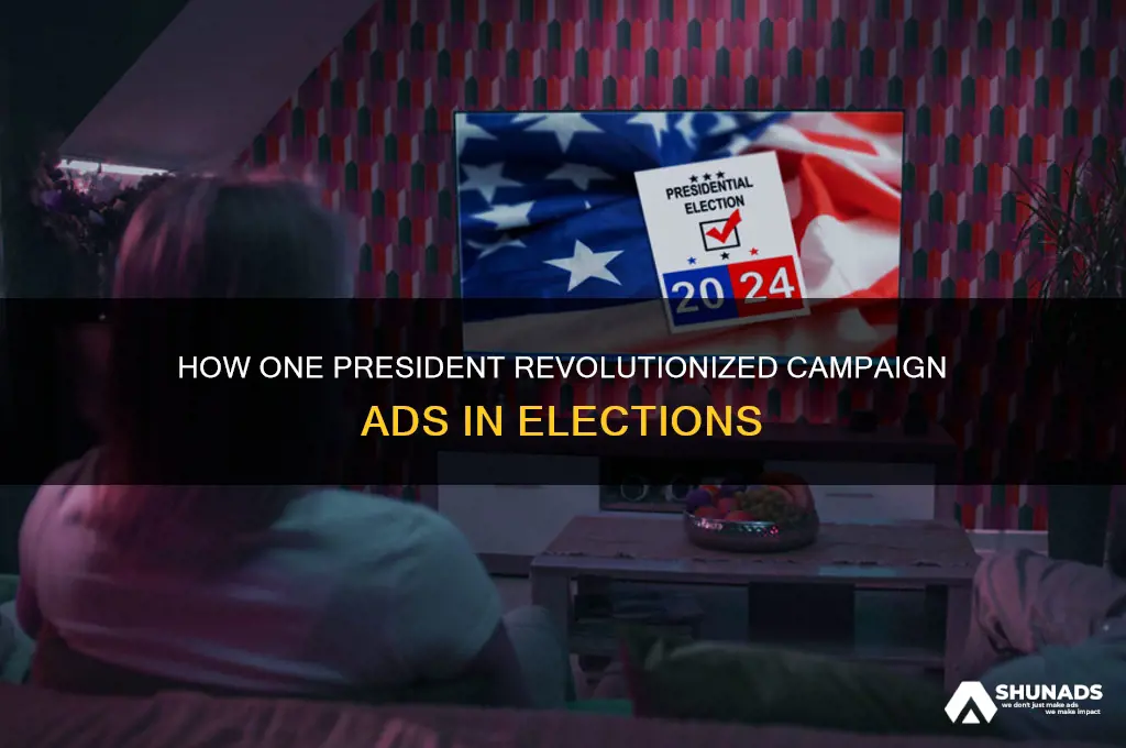 which president used the most advertising for presidentia elections