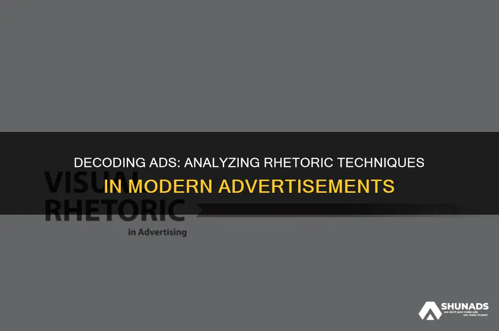 which type of rhetoric is used in this advertisement