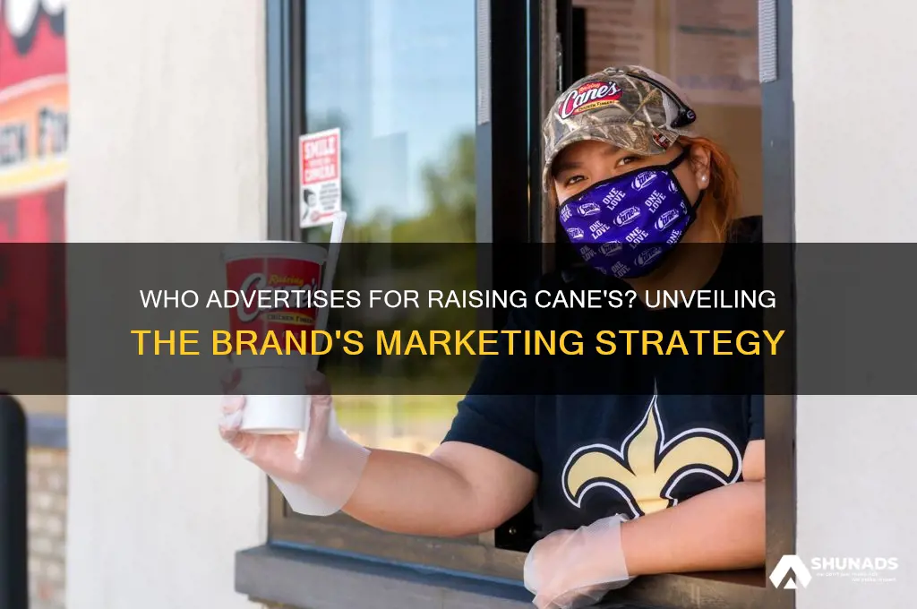 who advertises for raising canes