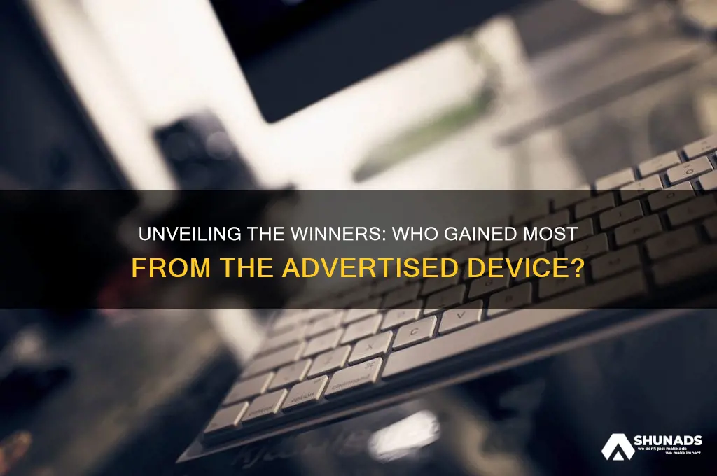 who benefited from using the device shown in the advertisement