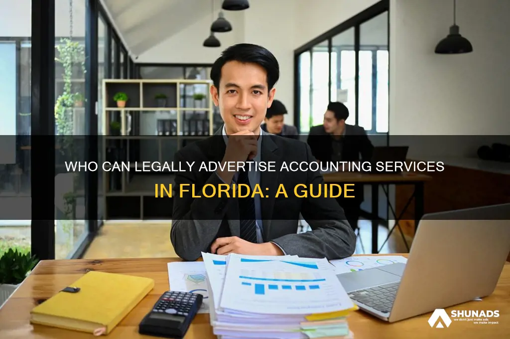 who can advertise accounting services in florida