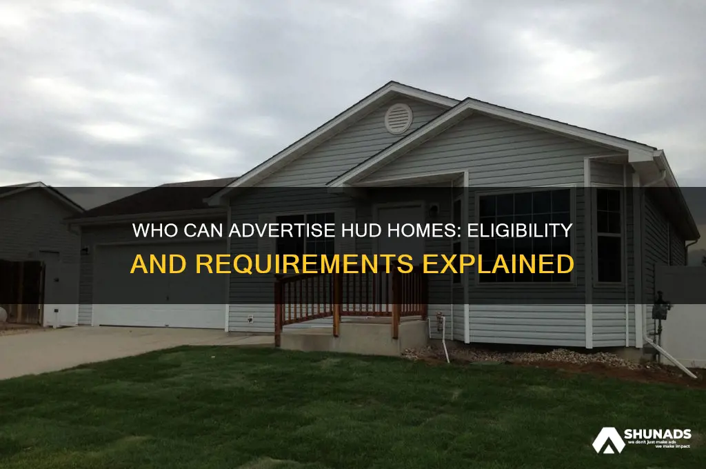 who can advertise hud homes