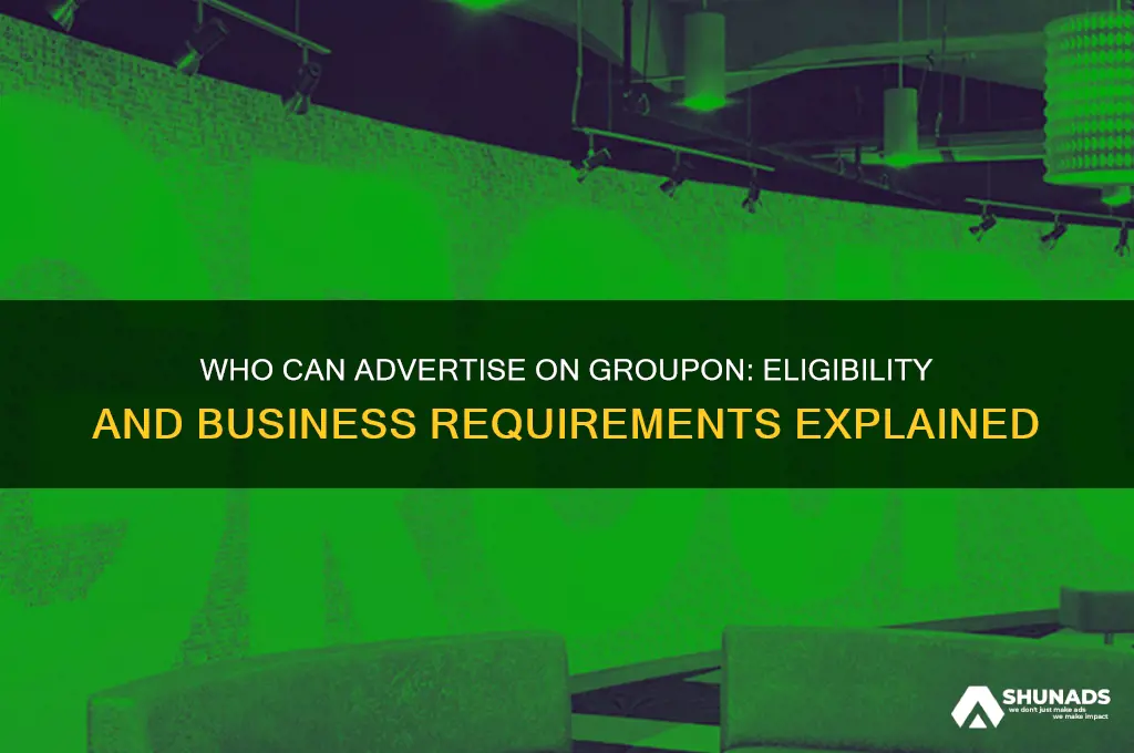 who can advertise on groupon