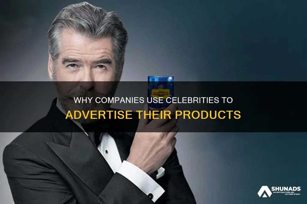 who do companies use celebrities to advertise their products