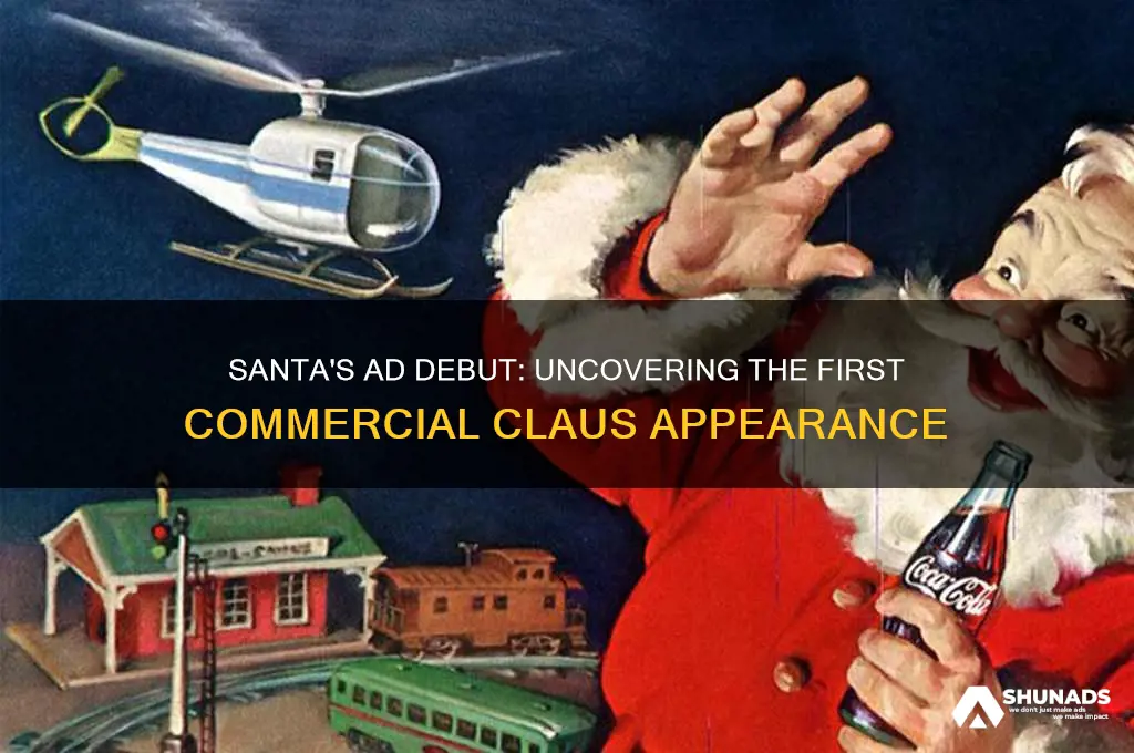 who first used santa claus in an advertisement