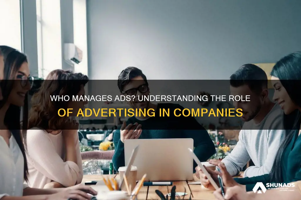 who handles advertising in a company