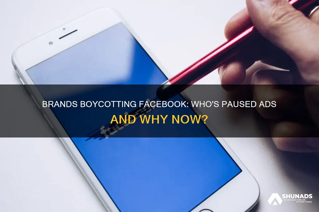 who has stopped advertising on facebook
