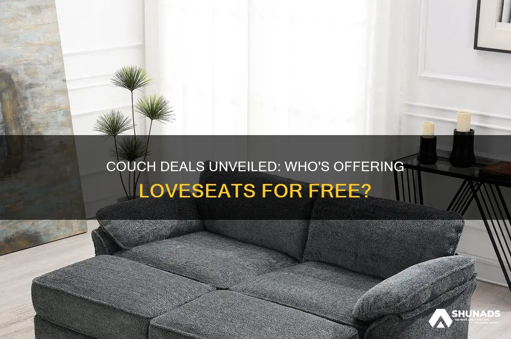 who is advertising buy a couch get a loveseat free
