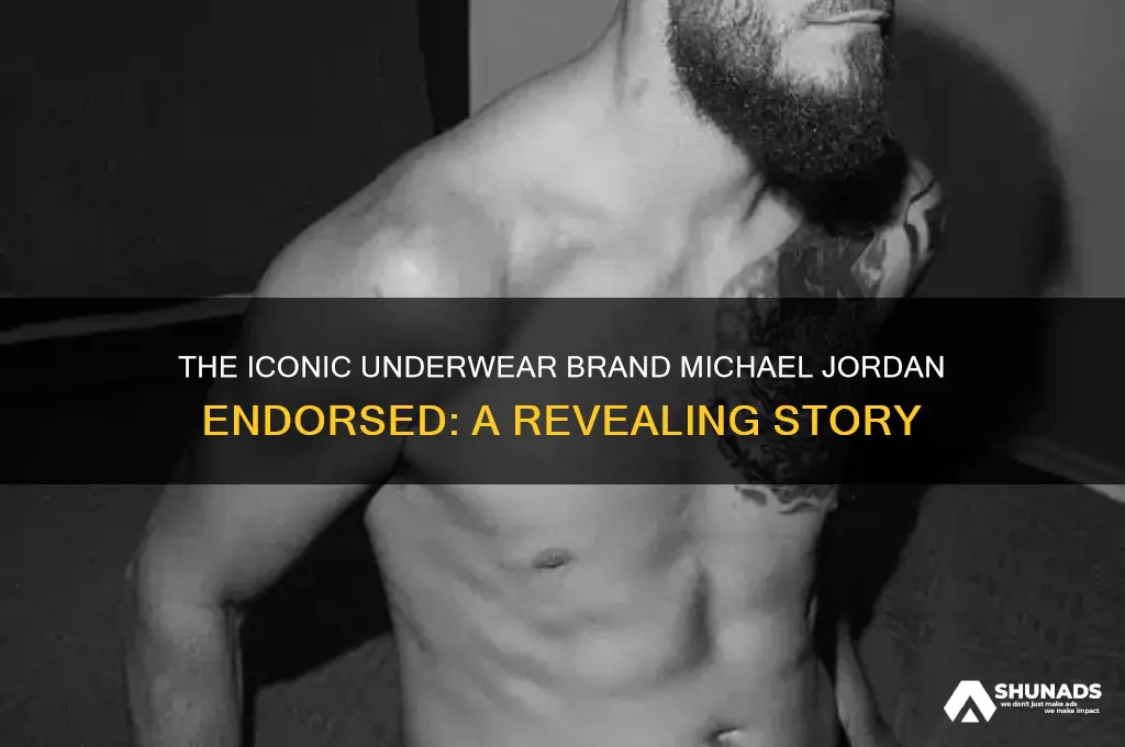 who is the underwear michael jordan used to advertise