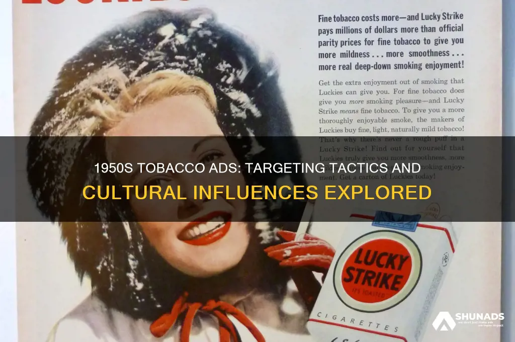 who tabacco companies advertise toward in 1950s