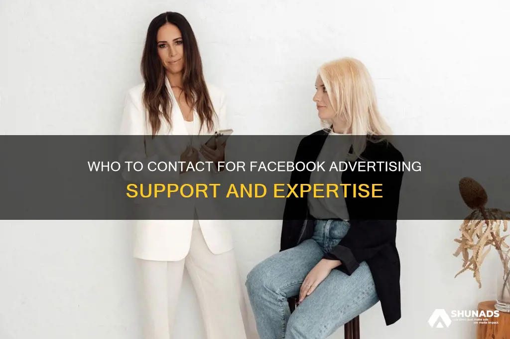who to call about facebook advertising