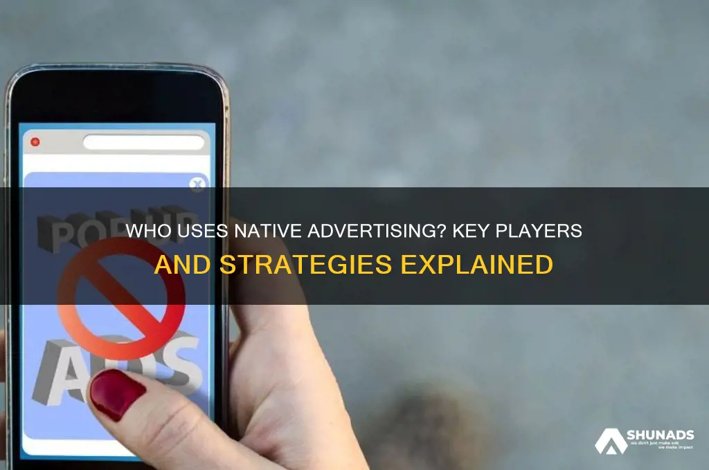 who uses native advertising