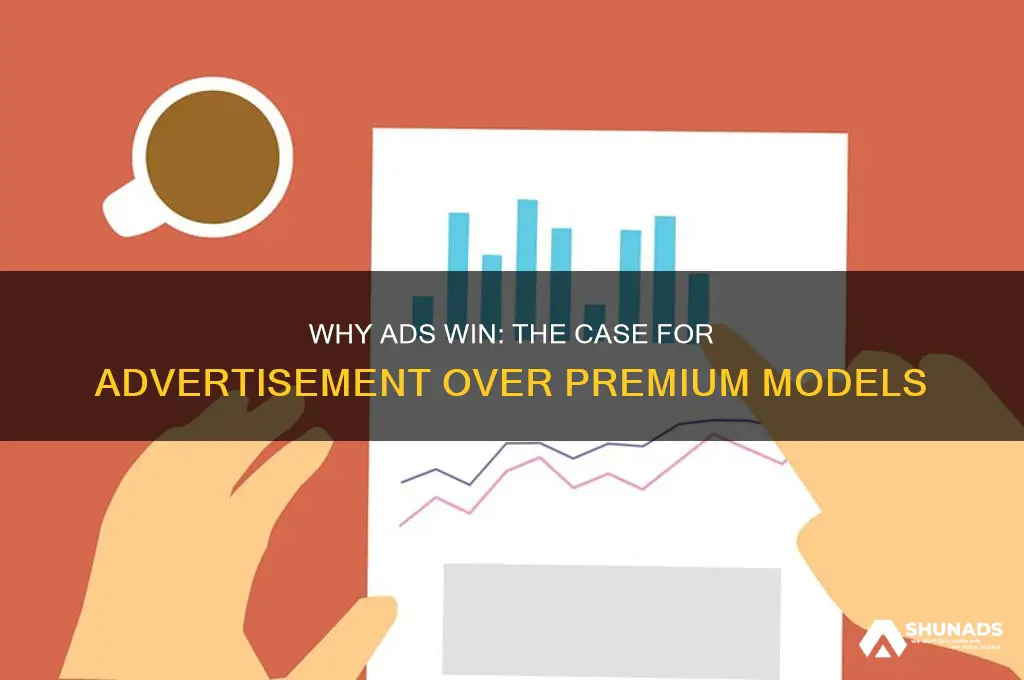 why advertisement business model instead of premium accounts