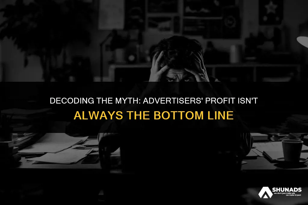 why advertisers dont gave to make money