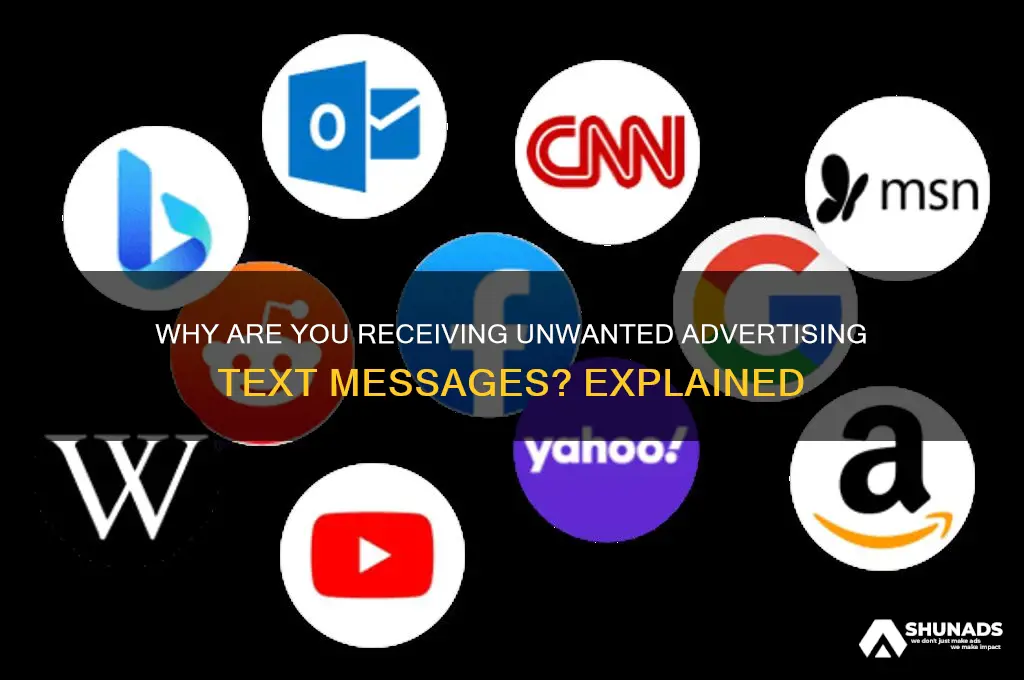why am i getting advertising text messages