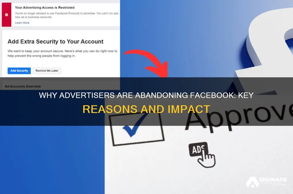 why are advertisers dropping facebook