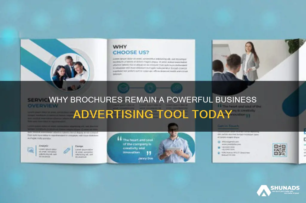why are brochures popular advertising for businesses