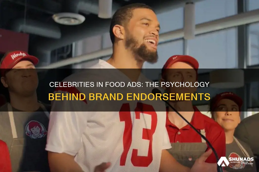 why are celebrities used in food advertising