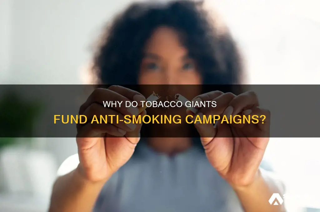 why are cigarette companies advertise anti smoking