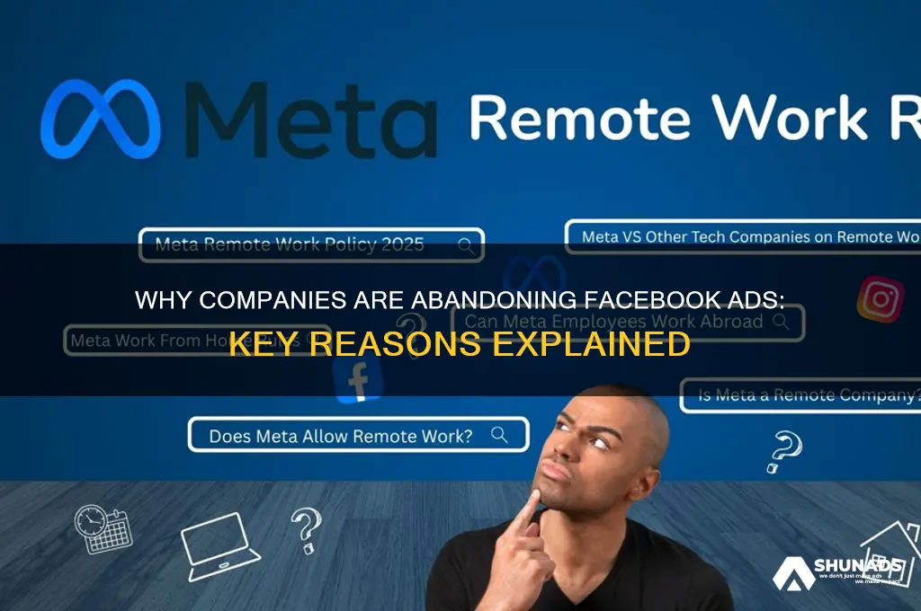 why are companies not advertising on facebook