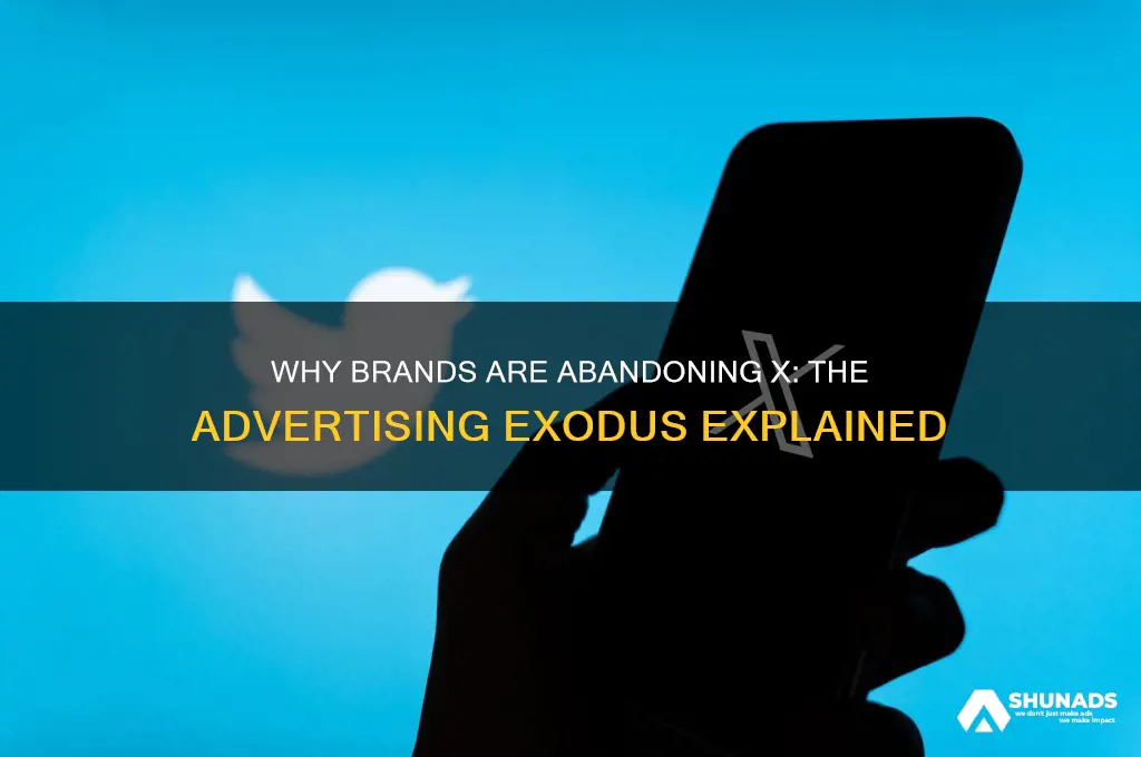 why are companies not advertising on x