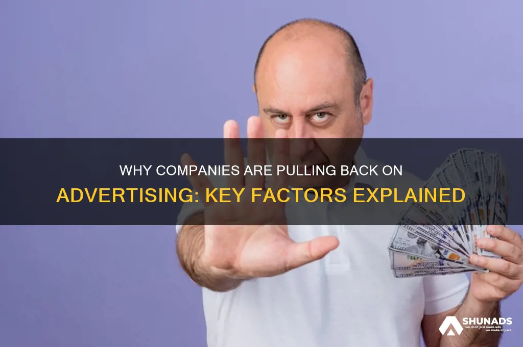 why are companies not advertising