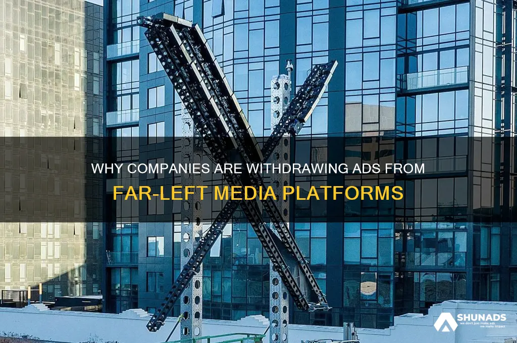 why are companies pulling advertising from far left wing sites