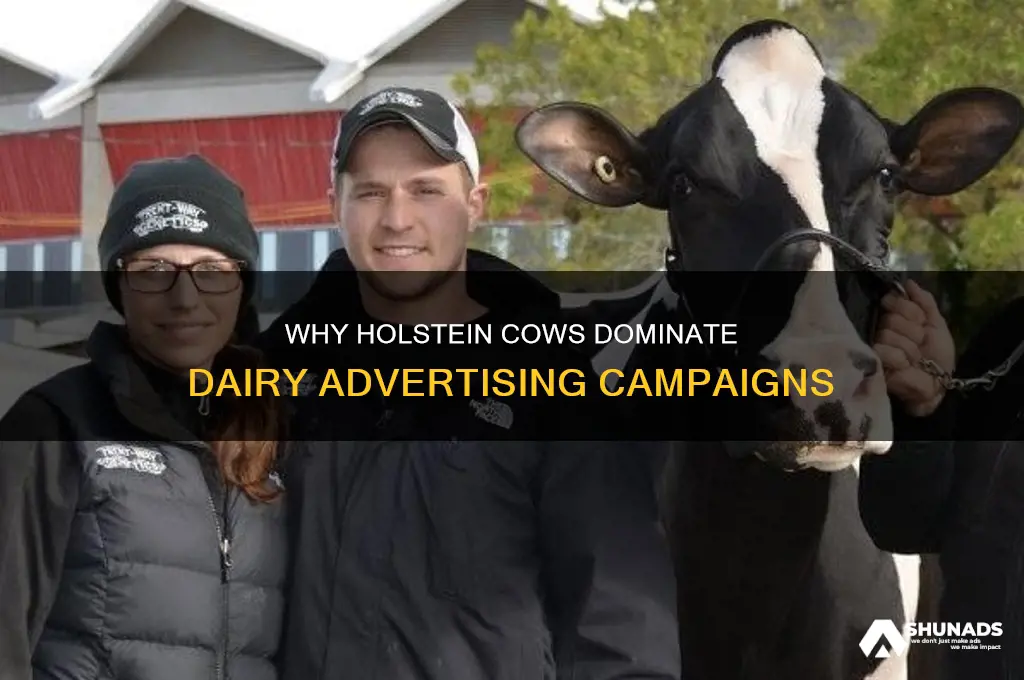 why are holstein cows used in advertising