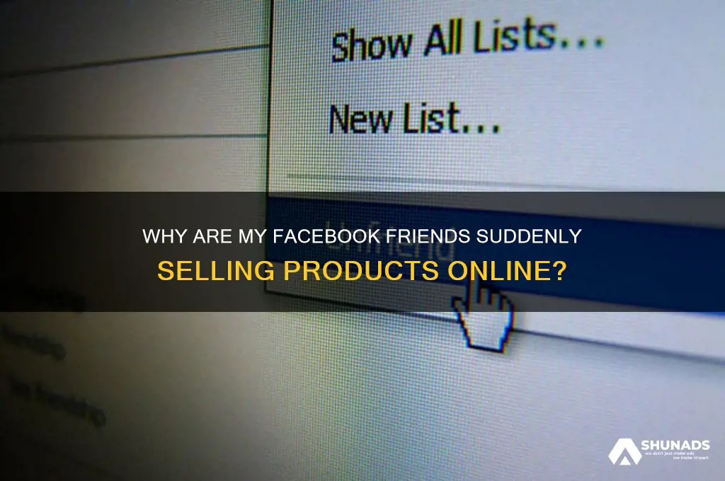 why are my facebook friends advertising products