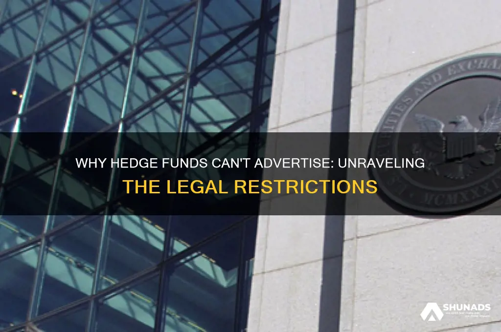 why can t hedge funds advertise