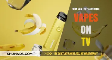 Why Are Vapes Advertised on TV? Uncovering the Legal Loophole