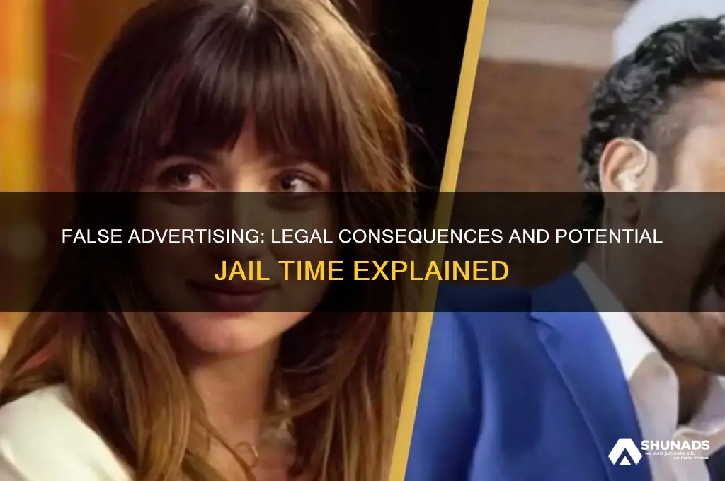 why can you go to jail for false advertisement
