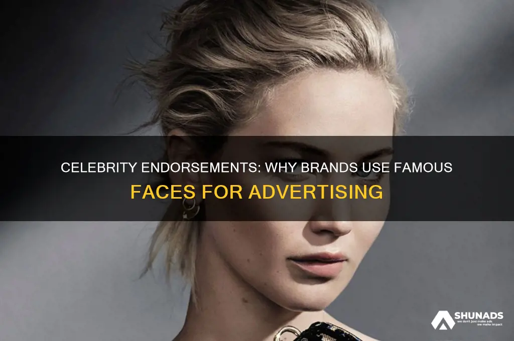 why celebrities are used in advertising such brands