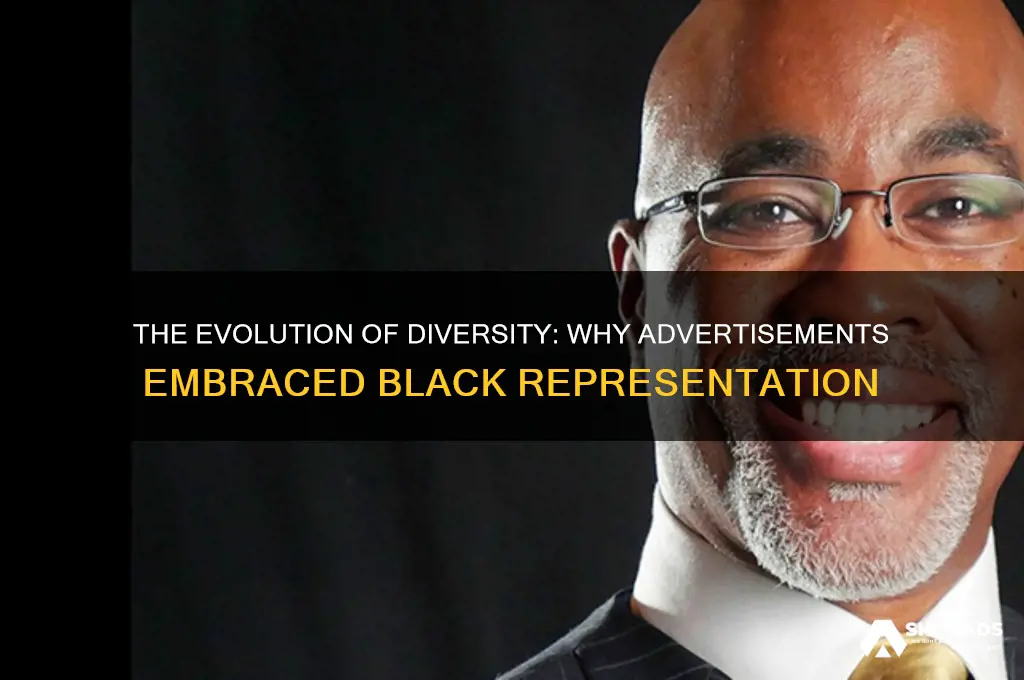 why did advertisements start using blacks