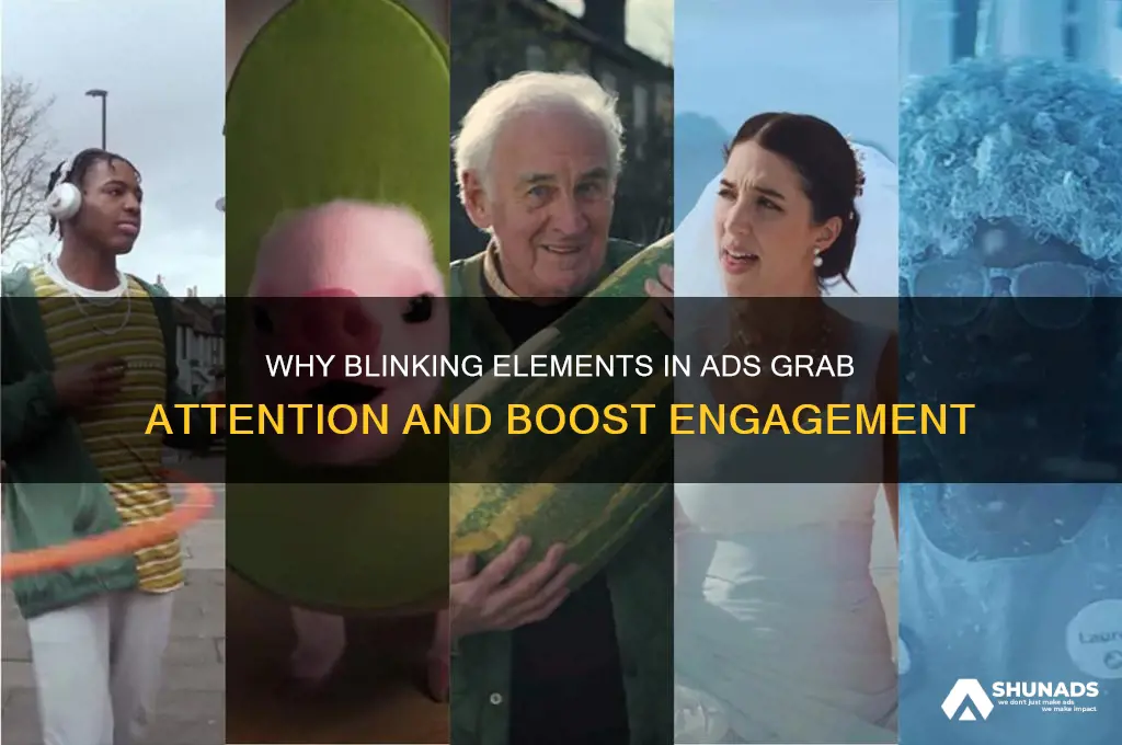 why do advertisements use blinking elements