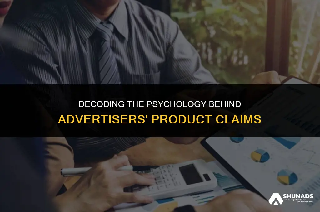 why do advertisers make product claims