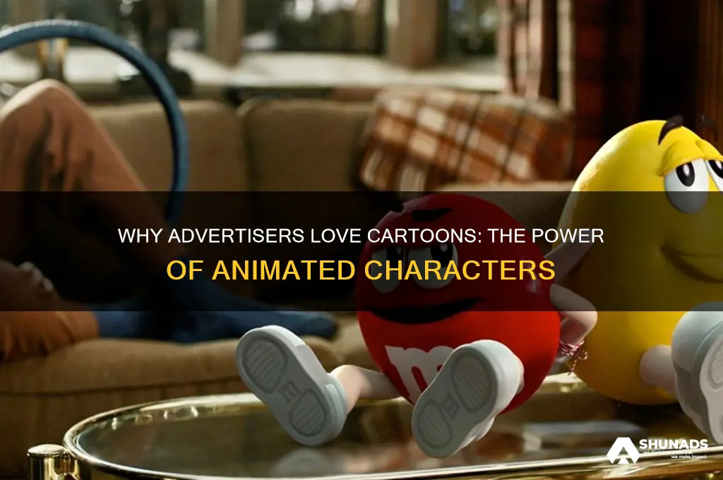 why do advertisers use cartoon characters