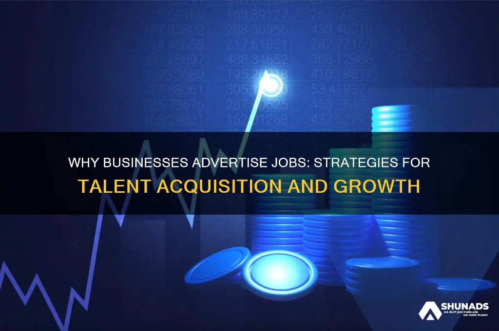 why do businesses advertise jobs