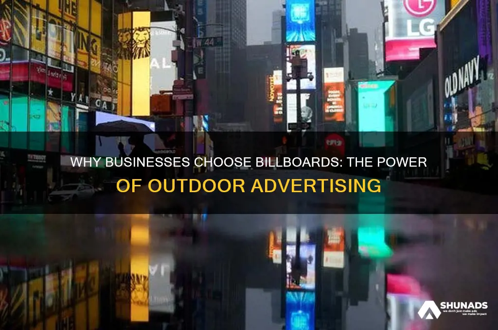 why do businesses advertise on billboards
