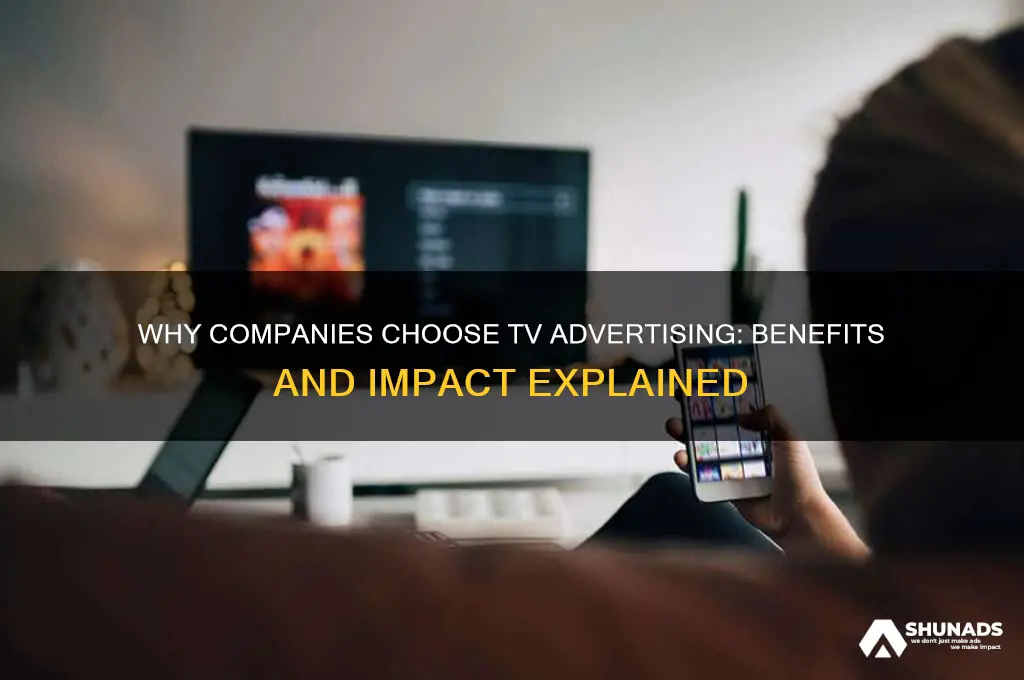 why do companies advertise on television