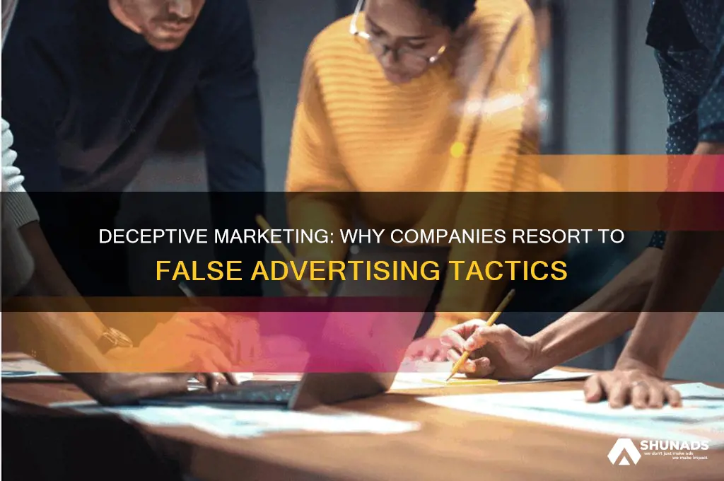 why do companies false advertise