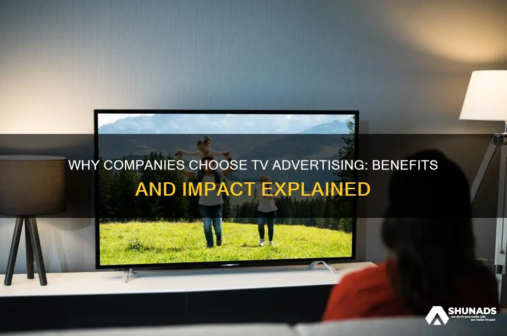why do companies use tv advertising