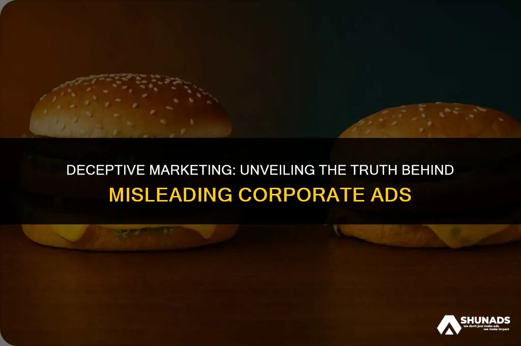why do corporations make misleading advertisements