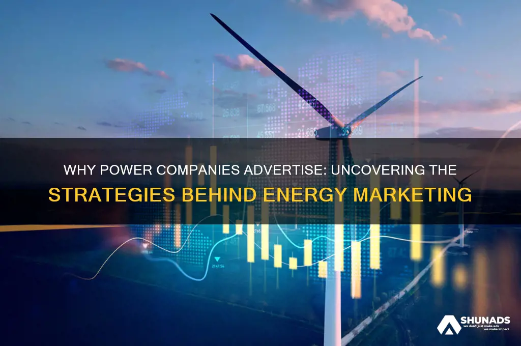 why do power companies advertise